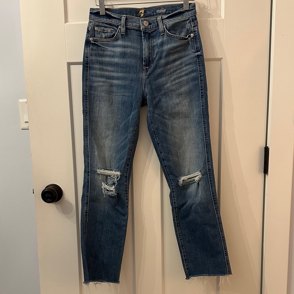 7 For All Mankind Edie Blue Jeans